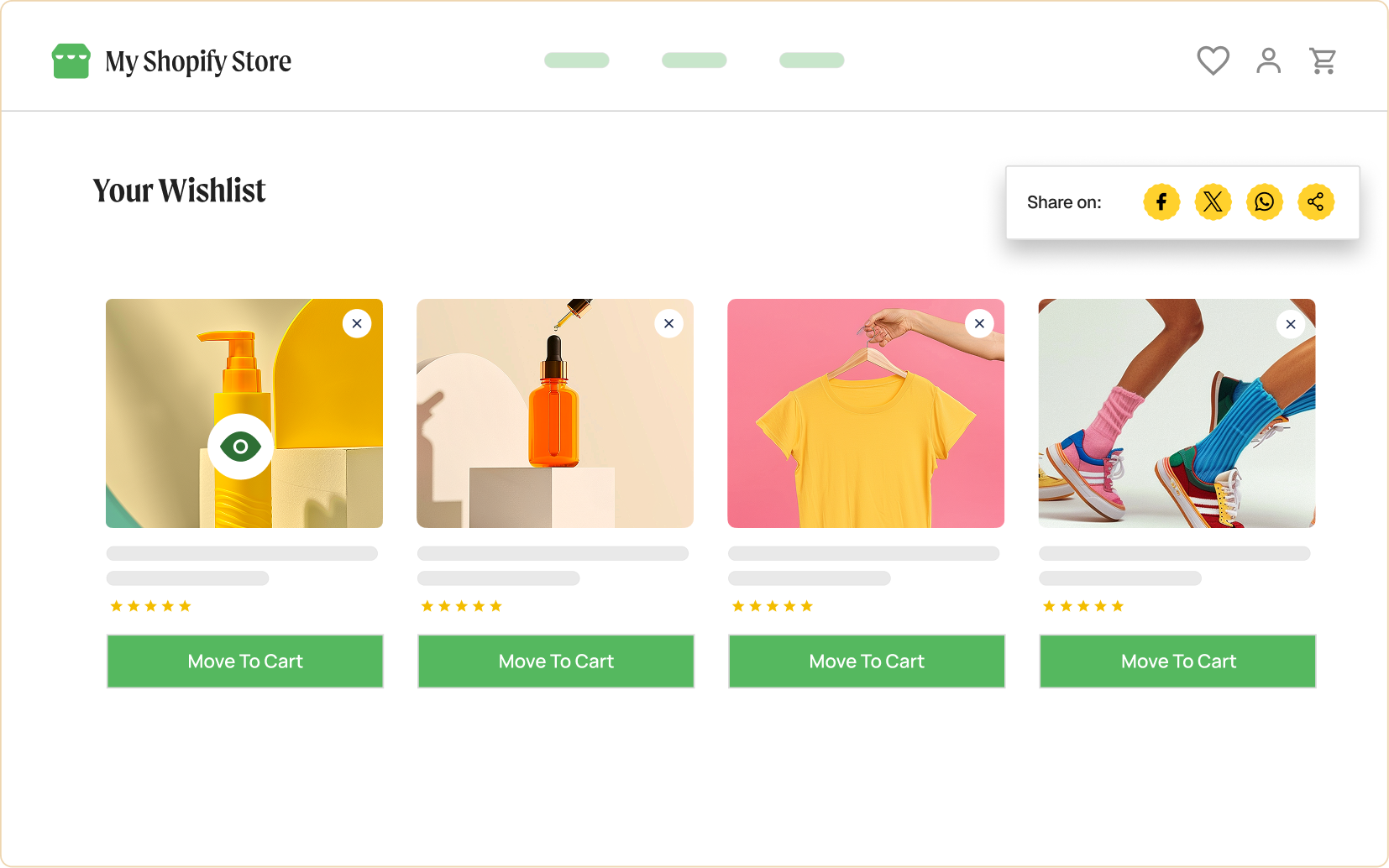 The wishlist page that actually sells